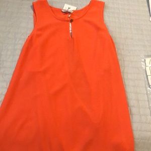 Naked zebra never worn open back tank